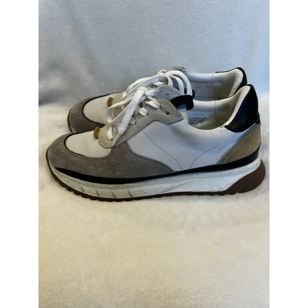 Madewell Kickoff Trainer Sneakers Canvas and Suede Mens 7 Womens‎ 8.5 MD821 - Picture 6 of 9